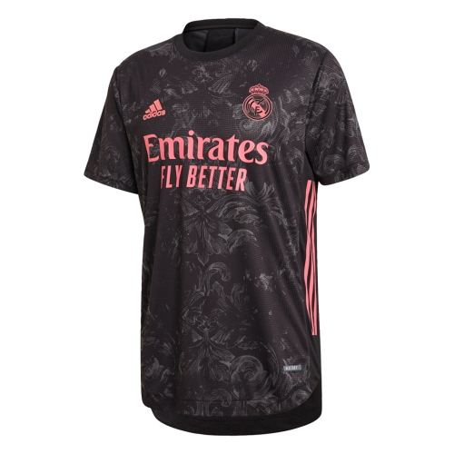 Real Madrid 20-21 Third Black Soccer Jersey Shirt - Click Image to Close